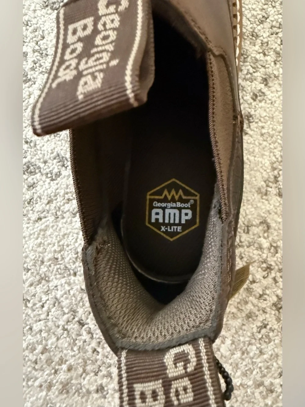 NWT Georgia Boot Women’s Romeo Work Shoe  Brown Sz 9.